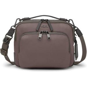 TUMI – Voyageur Teghan Crossbody – Women’s Compact Everyday Purse with Leather Trim(Mink)