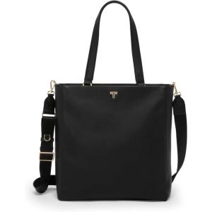 TUMI – Voyageur Vail Leather Tote – Women’s Lightweight, Multipurpose, Everyday Bag with Crossbody Strap and Laptop Storage(Black)
