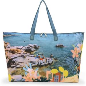 TUMI Just In Case Tote – Small Packable Travel Tote Bag for Women & Men – Carry Travel Accessories Easily(Mediterranean Print)