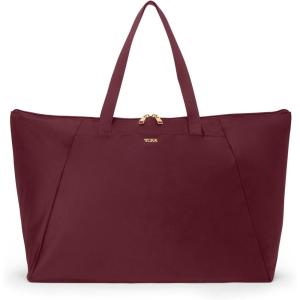 TUMI Just In Case Tote – Small Packable Travel Tote Bag for Women & Men – Carry Travel Accessories Easily(Wine)