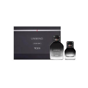 TUMI UNWIND [20:00 GMT] Gift Set – Warm Cologne for Men with Floral & Woody Fragrance Notes – 3.4 oz & 1.0 oz Eau de Parfum(2.2 Fl Oz (Pack of 2))