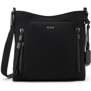 TUMI womens Tyler Crossbody | Business, Travel Bag, Stain, Water-Resistant, Nylon(Black/Gunmetal)