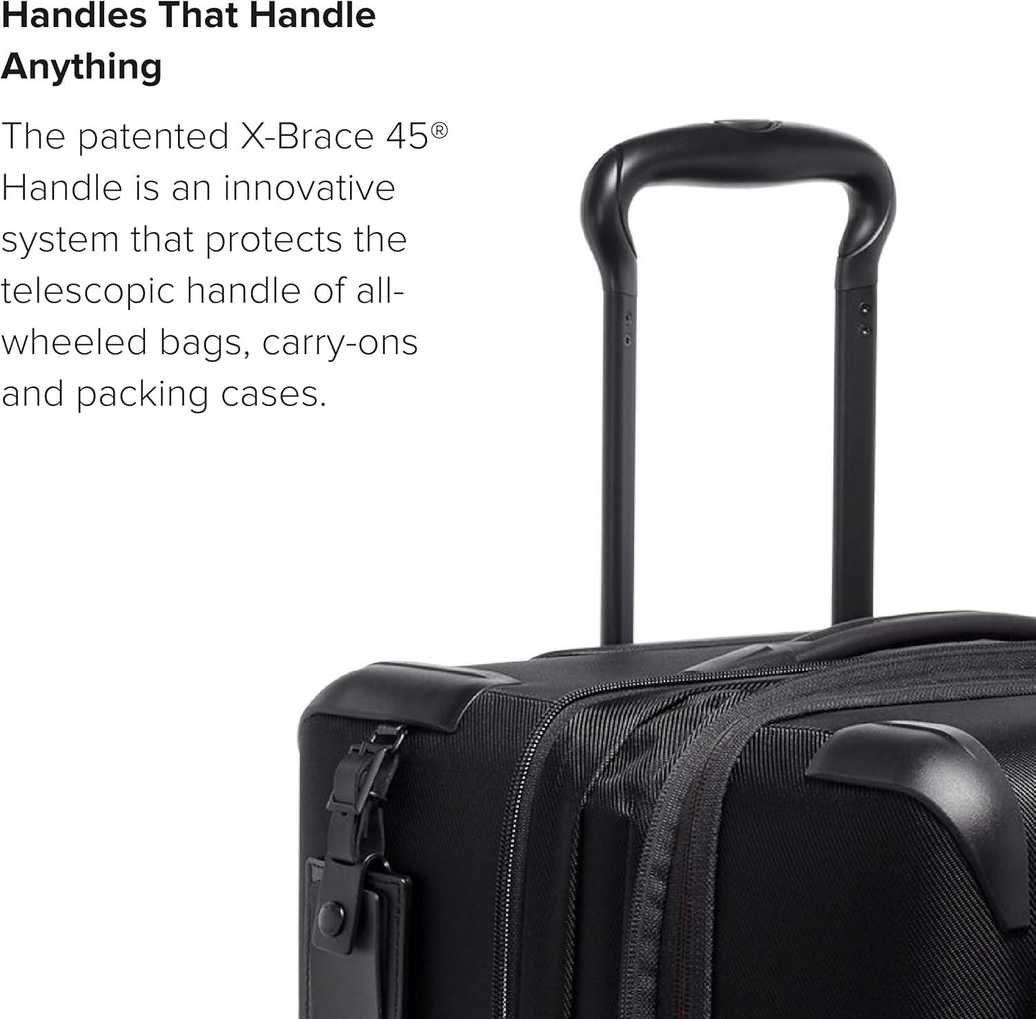 imageTUMI Aerotour 4 Wheel Expandable Luggage Mens and Womens Lightweight Business and Leisure Travel Suitcase 2175 Continental Expandable CarryOn BlackBlack