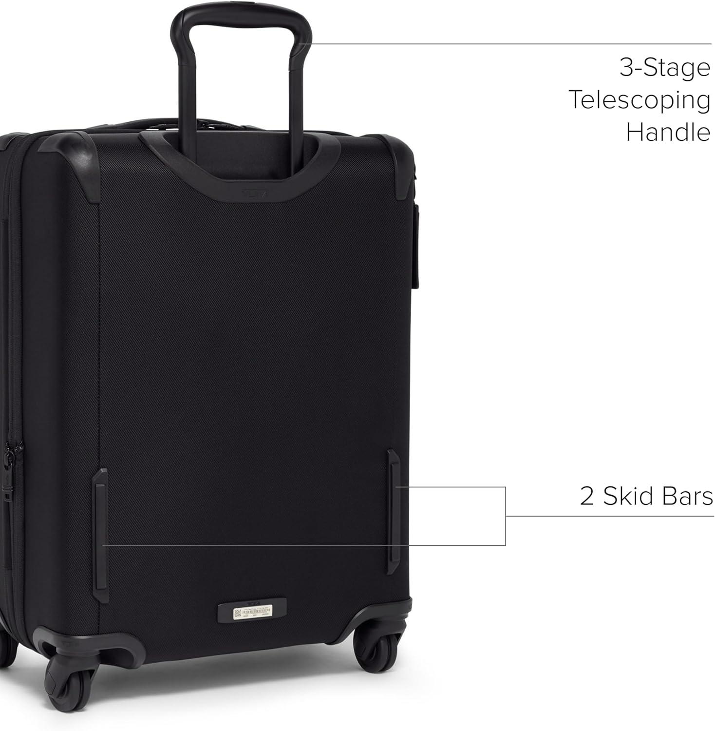 imageTUMI Aerotour 4 Wheel Expandable Luggage Mens and Womens Lightweight Business and Leisure Travel Suitcase 2175 Continental Expandable CarryOn BlackBlack