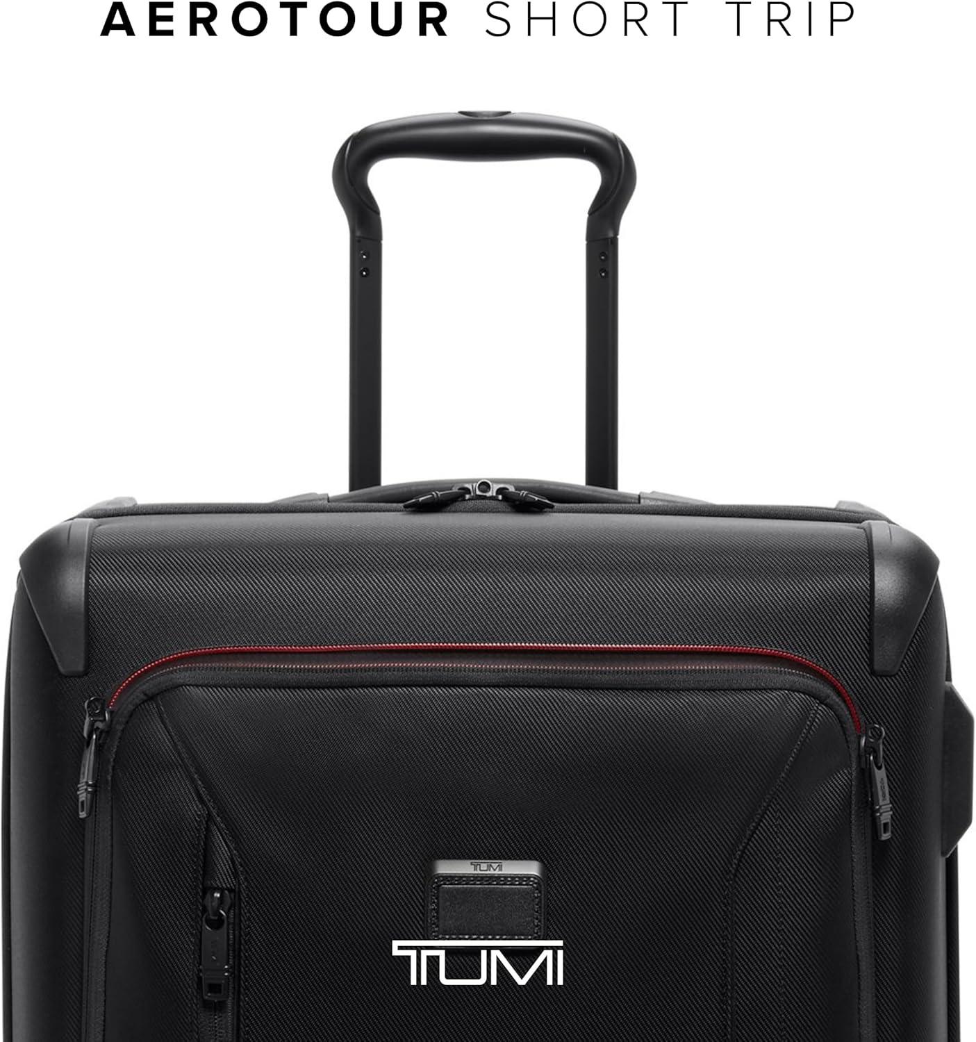 imageTUMI Aerotour 4 Wheel Expandable Luggage Mens and Womens Lightweight Business and Leisure Travel Suitcase 2175 Continental Expandable CarryOn BlackBlack