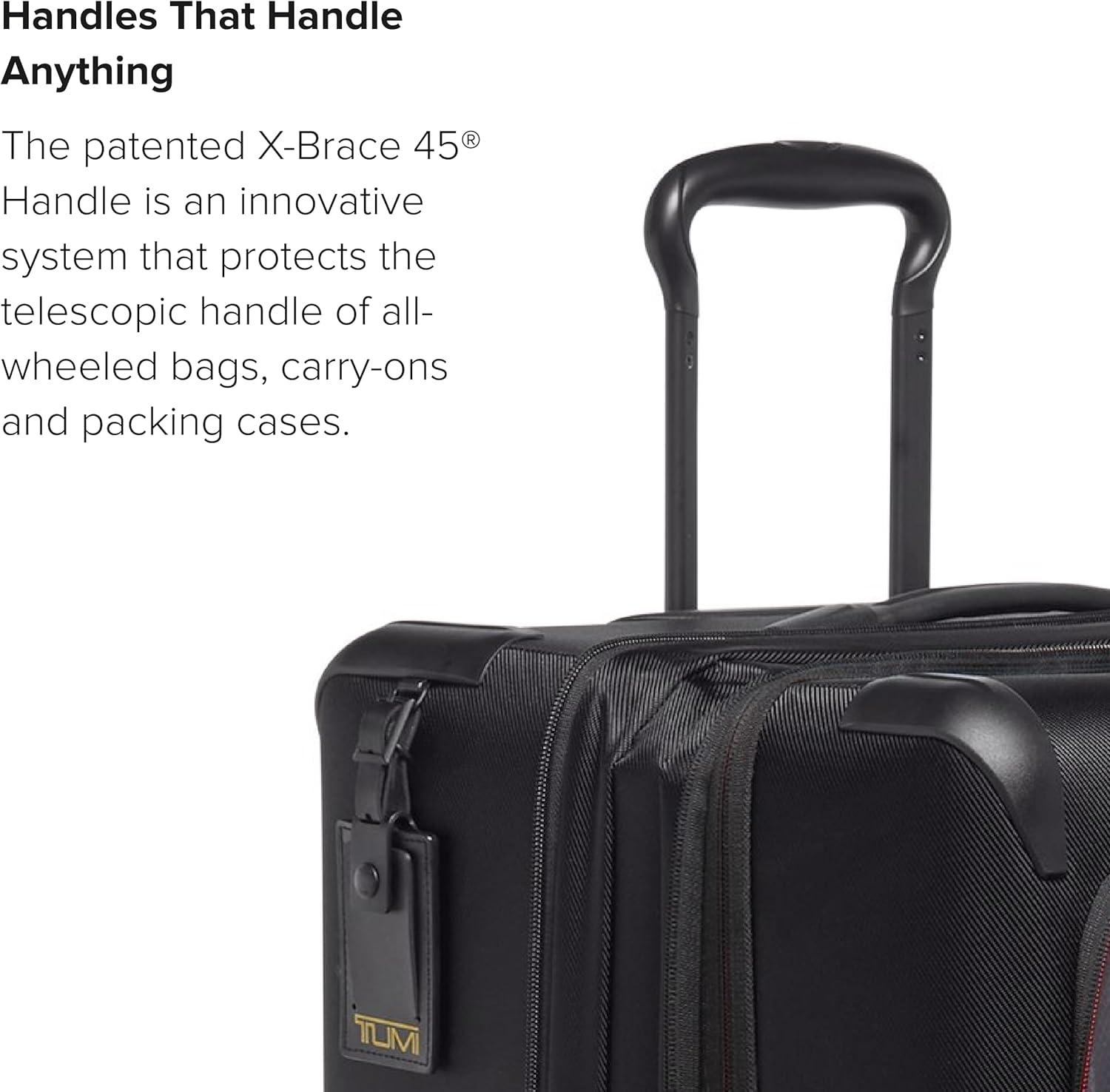 imageTUMI Aerotour 4 Wheel Expandable Luggage Mens and Womens Lightweight Business and Leisure Travel Suitcase 2175 Continental Expandable CarryOn BlackBlack