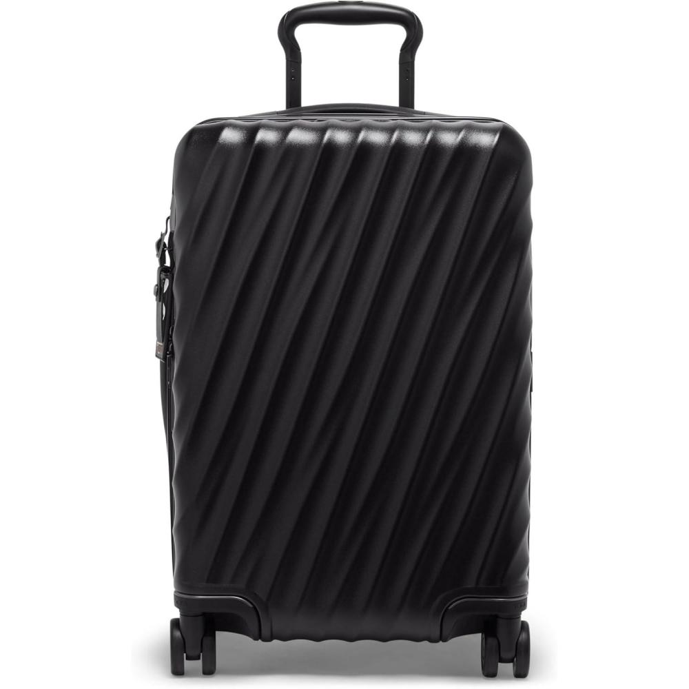 imageTUMI  19 Degree International Expandable 4 Wheeled CarryOn  Hard Shell Suitcase  218 X 140 X 90  Matte Black TextureMatte Black Texture