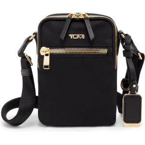 TUMI womens Persia Crossbody(Black & Gold)