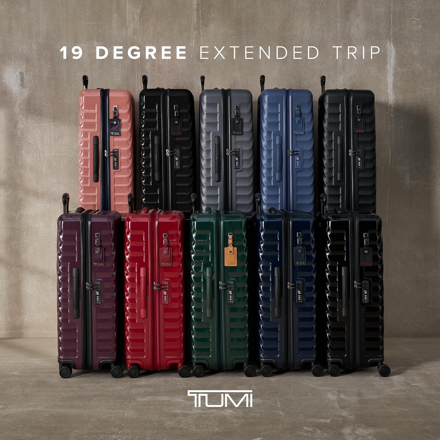 imageTUMI 19 Degree Extended Trip Expandable 4 Wheel Packing Case Durable Hard Shell Zipper Expansion Checked Bag Suitcase NavyNavy