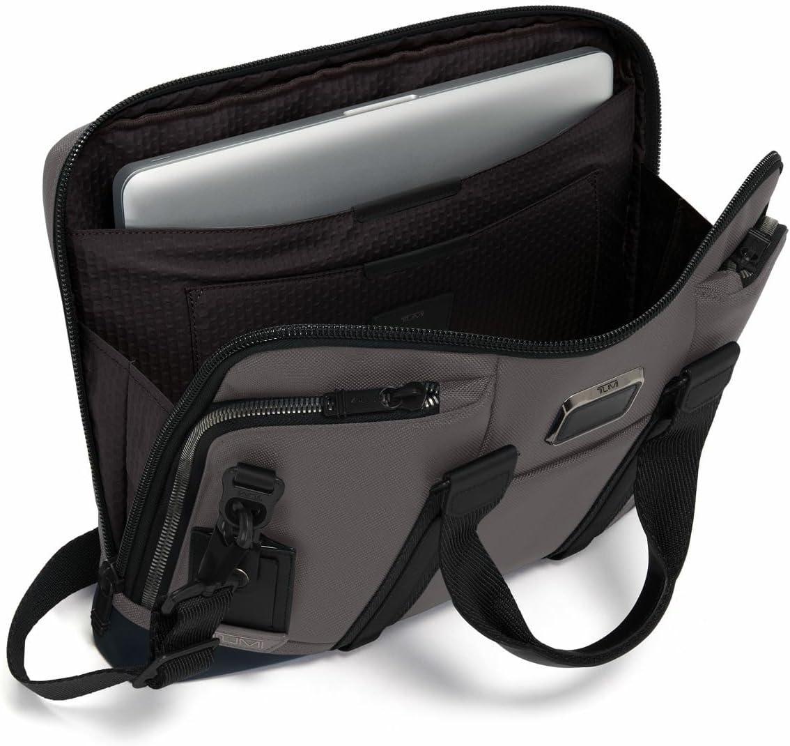 imageTUMI Alpha Bravo Academy Brief Compact Laptop Briefcase Travel Laptop Bag 118 X 155 X 20 For 15 LaptopCharcoal
