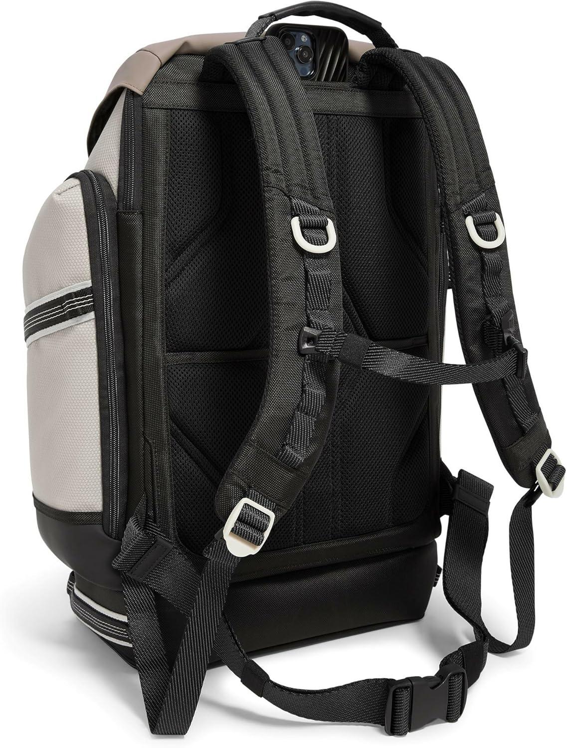 imageTUMI Alpha Bravo Expedition Flap Backpack Large Carry On Backpack 210 X 125 X 75 Fits up to 17 Laptop BlackChalk Glow in the Dark