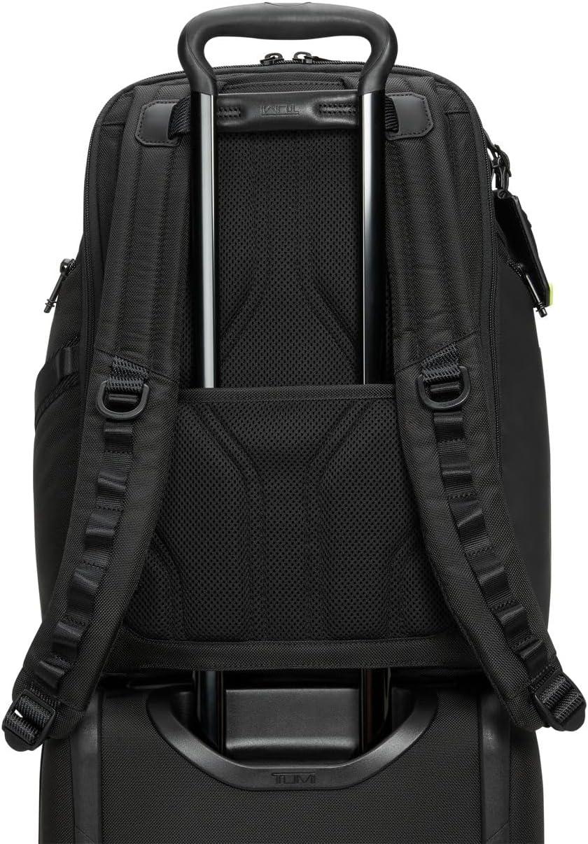 imageTUMI Alpha Bravo Search Backpack Laptop Backpack for Men amp Women Backpack for Work amp Travel 170 X 140 X 83 Black LeatherRoyal Blue Ombre