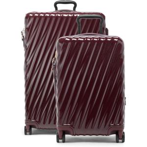 TUMI – 19 Degree Extended Trip Expandable 4 Wheel Packing Case – Durable Hard Shell Zipper Expansion Checked Bag – Suitcase – Navy(Wine)
