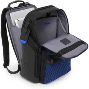 TUMI – Alpha Bravo Search Backpack – Laptop Backpack for Men & Women – Backpack for Work & Travel – 17.0″ X 14.0″ X 8.3″ – Black Leather(Electric Blue)