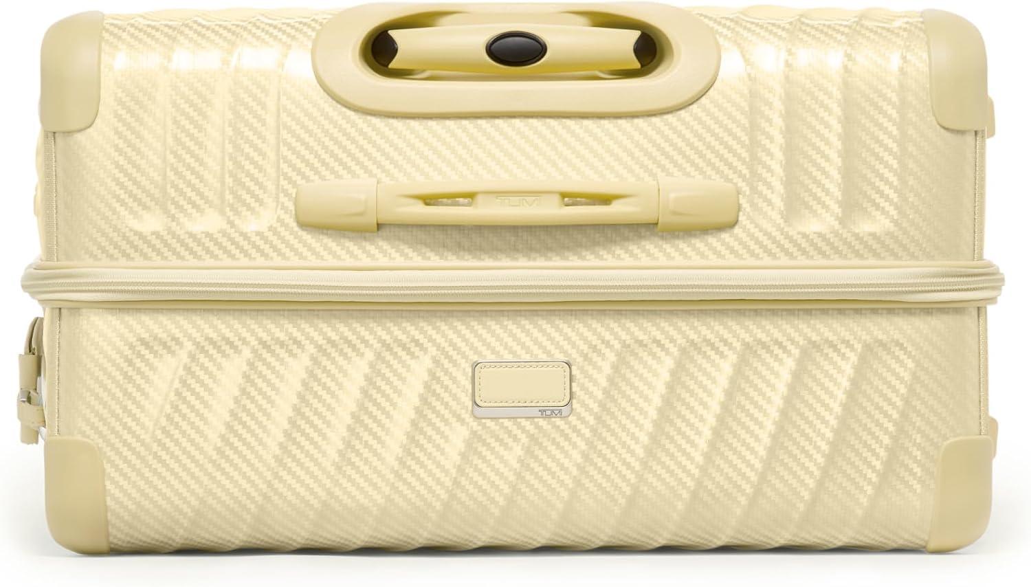 imageTUMI 19 Degree Lite 4 Wheel Luggage Lightweight and Highly Durable Modern Contour Hard Shell Mens and Womens Suitcase 30 Extended Trip Packing Case Washed YellowWASHED YELLOW