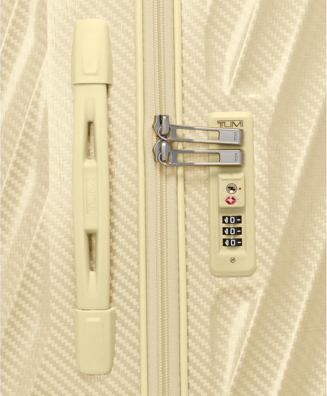 imageTUMI 19 Degree Lite 4 Wheel Luggage Lightweight and Highly Durable Modern Contour Hard Shell Mens and Womens Suitcase 30 Extended Trip Packing Case Washed YellowWASHED YELLOW