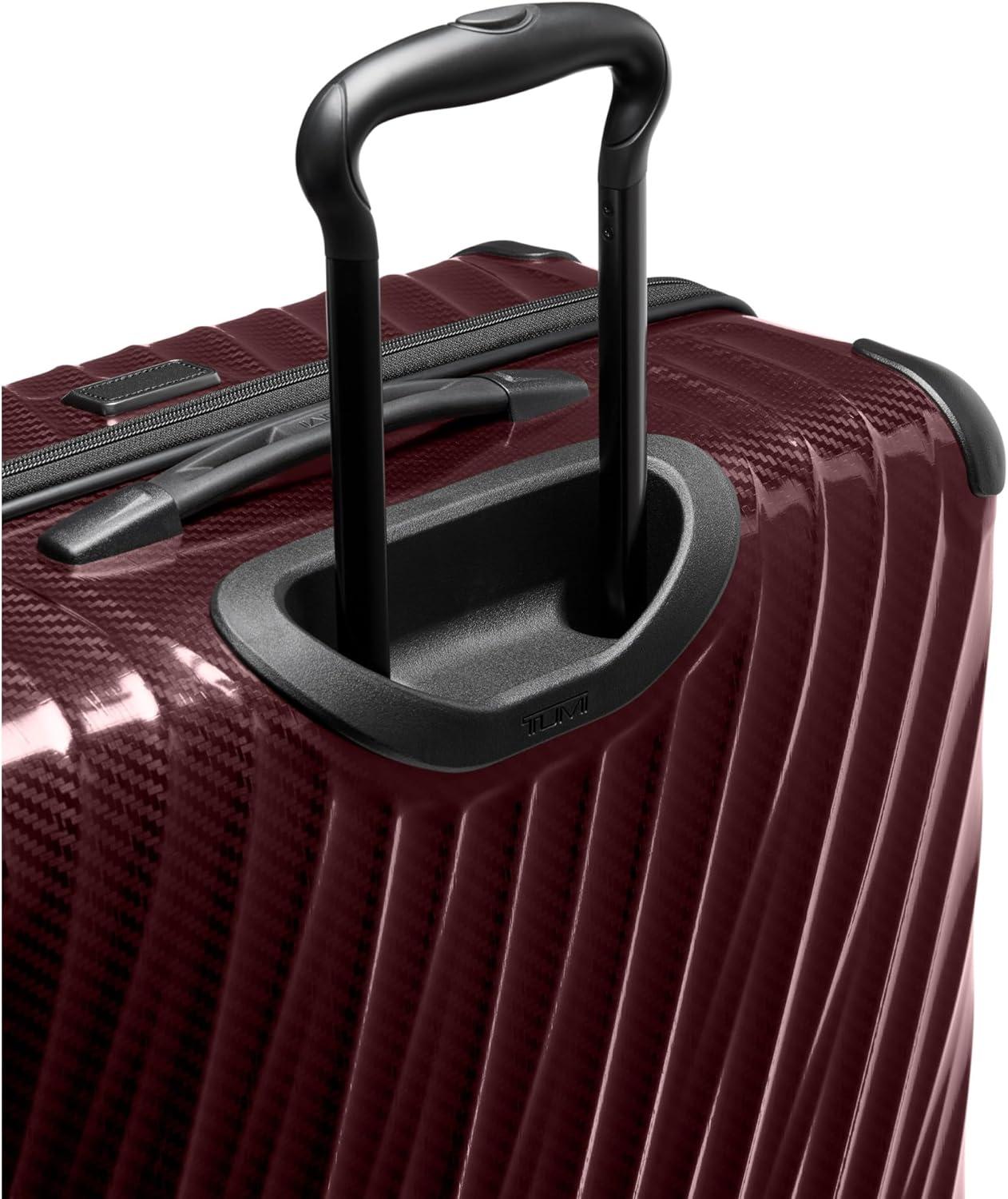 imageTUMI 19 Degree Lite 4 Wheel Luggage Lightweight and Highly Durable Modern Contour Hard Shell Mens and Womens Suitcase 30 Extended Trip Packing Case Washed YellowWine