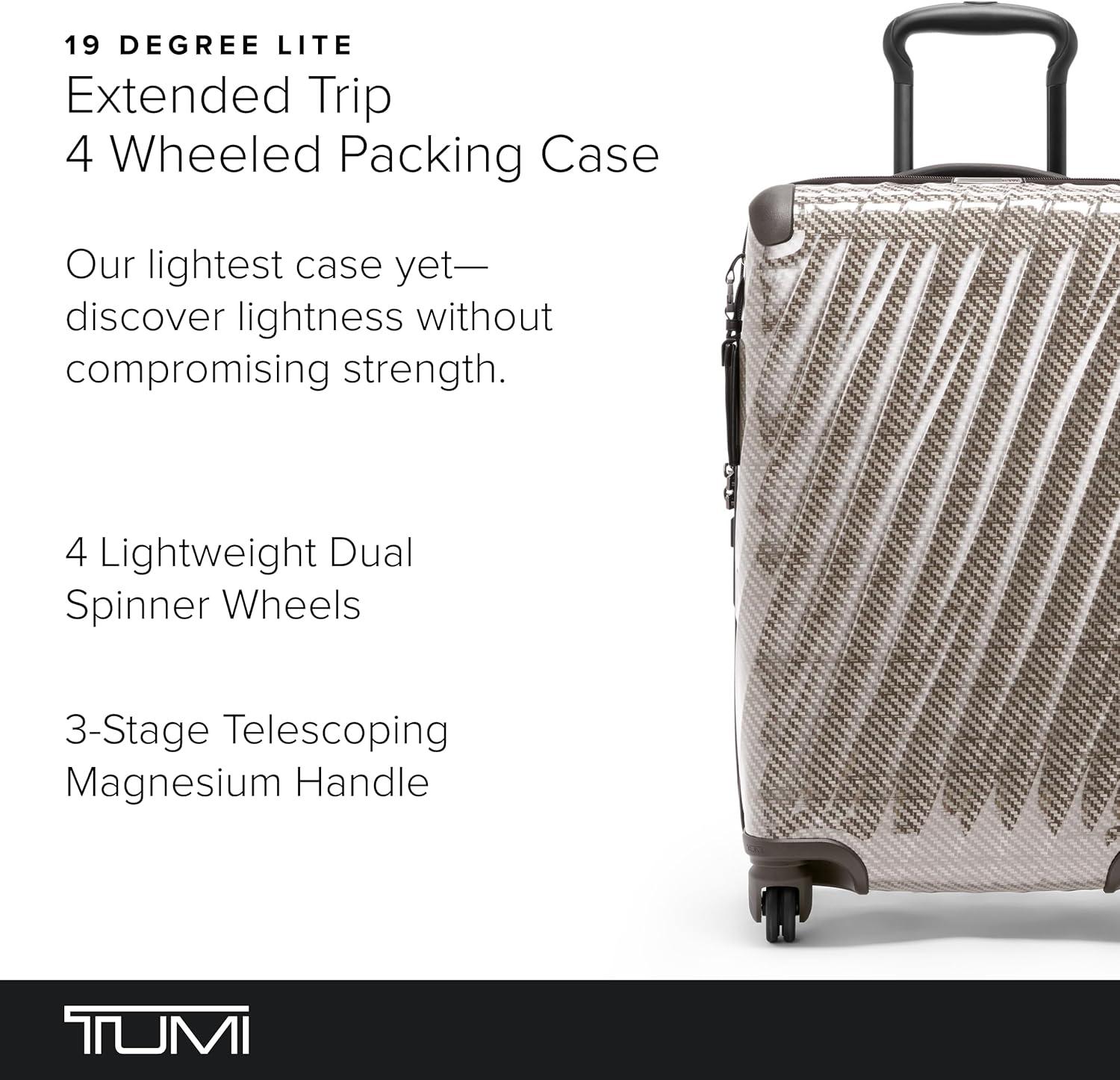 imageTUMI 19 Degree Lite 4 Wheel Luggage Lightweight and Highly Durable Modern Contour Hard Shell Mens and Womens Suitcase 30 Extended Trip Packing Case Washed YellowTitanium Grey