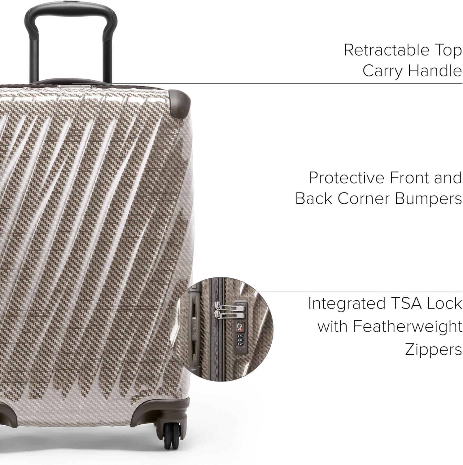 imageTUMI 19 Degree Lite 4 Wheel Luggage Lightweight and Highly Durable Modern Contour Hard Shell Mens and Womens Suitcase 30 Extended Trip Packing Case Washed YellowTitanium Grey