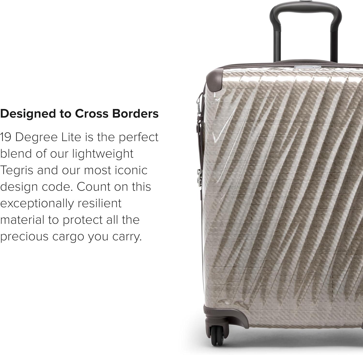 imageTUMI 19 Degree Lite 4 Wheel Luggage Lightweight and Highly Durable Modern Contour Hard Shell Mens and Womens Suitcase 30 Extended Trip Packing Case Washed YellowTitanium Grey