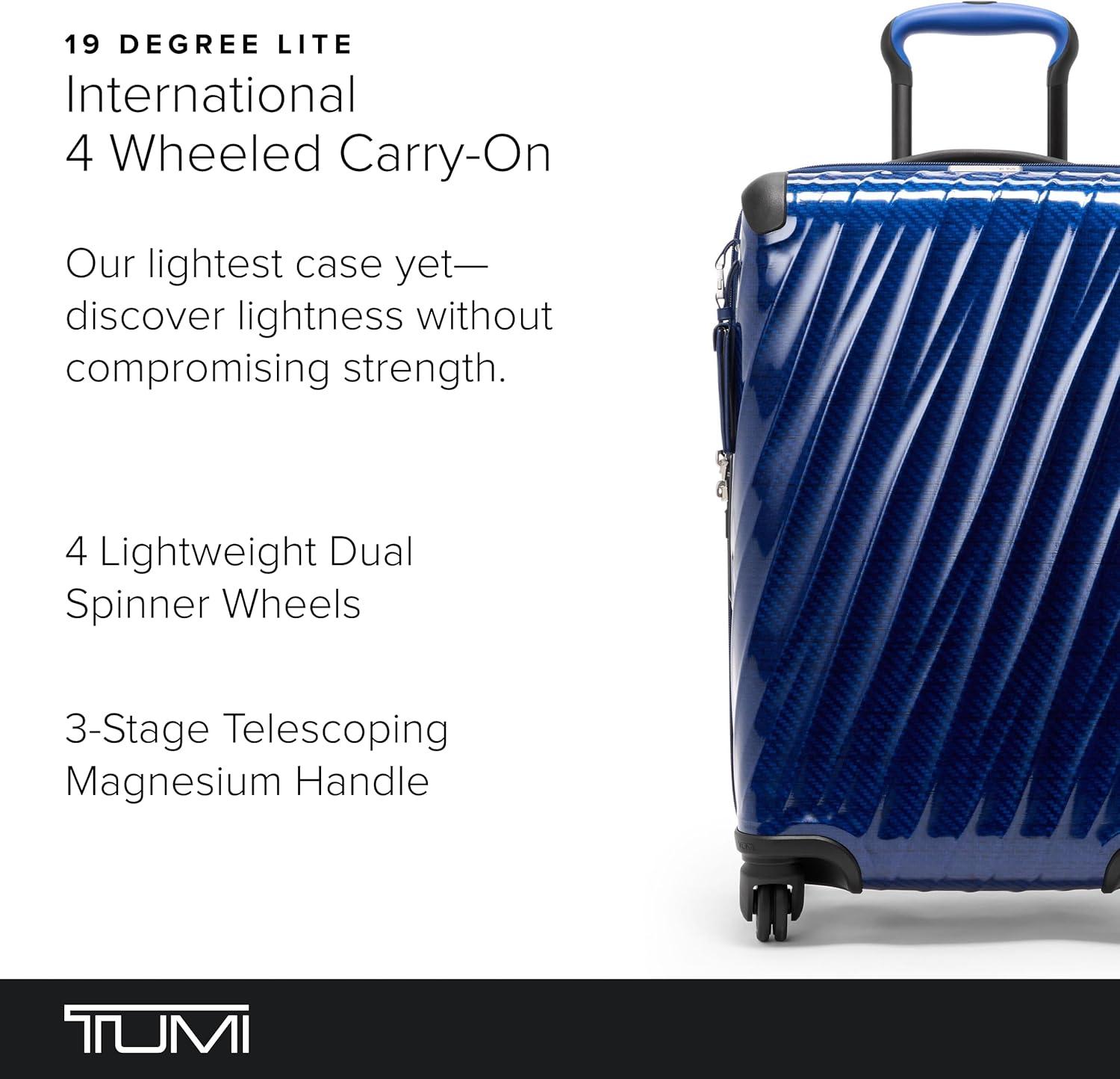 imageTUMI 19 Degree Lite 4 Wheel Luggage Lightweight and Highly Durable Modern Contour Hard Shell Mens and Womens Suitcase 30 Extended Trip Packing Case Washed YellowCobalt