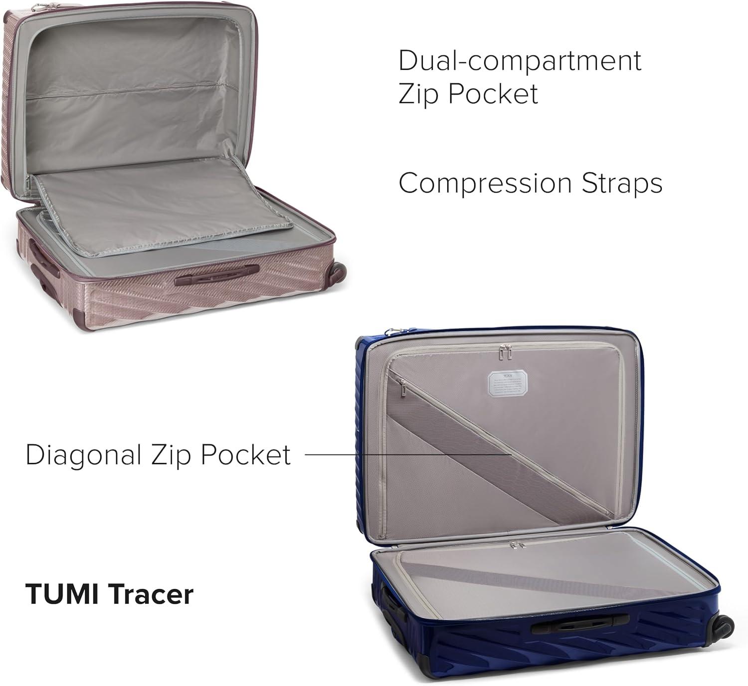 imageTUMI 19 Degree Lite 4 Wheel Luggage Lightweight and Highly Durable Modern Contour Hard Shell Mens and Womens Suitcase 30 Extended Trip Packing Case Washed YellowCobalt