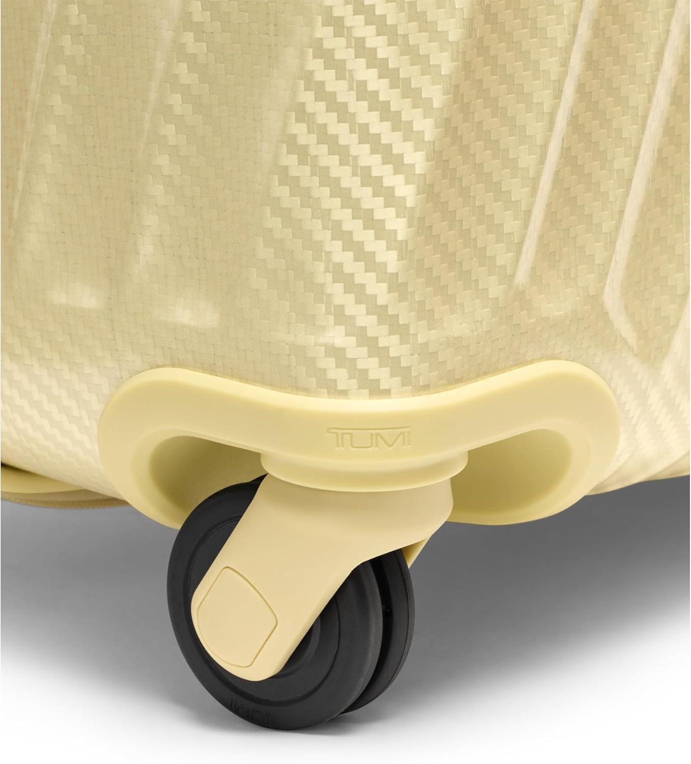 imageTUMI 19 Degree Lite 4 Wheel Luggage Lightweight and Highly Durable Modern Contour Hard Shell Mens and Womens Suitcase 30 Extended Trip Packing Case Washed YellowWASHED YELLOW