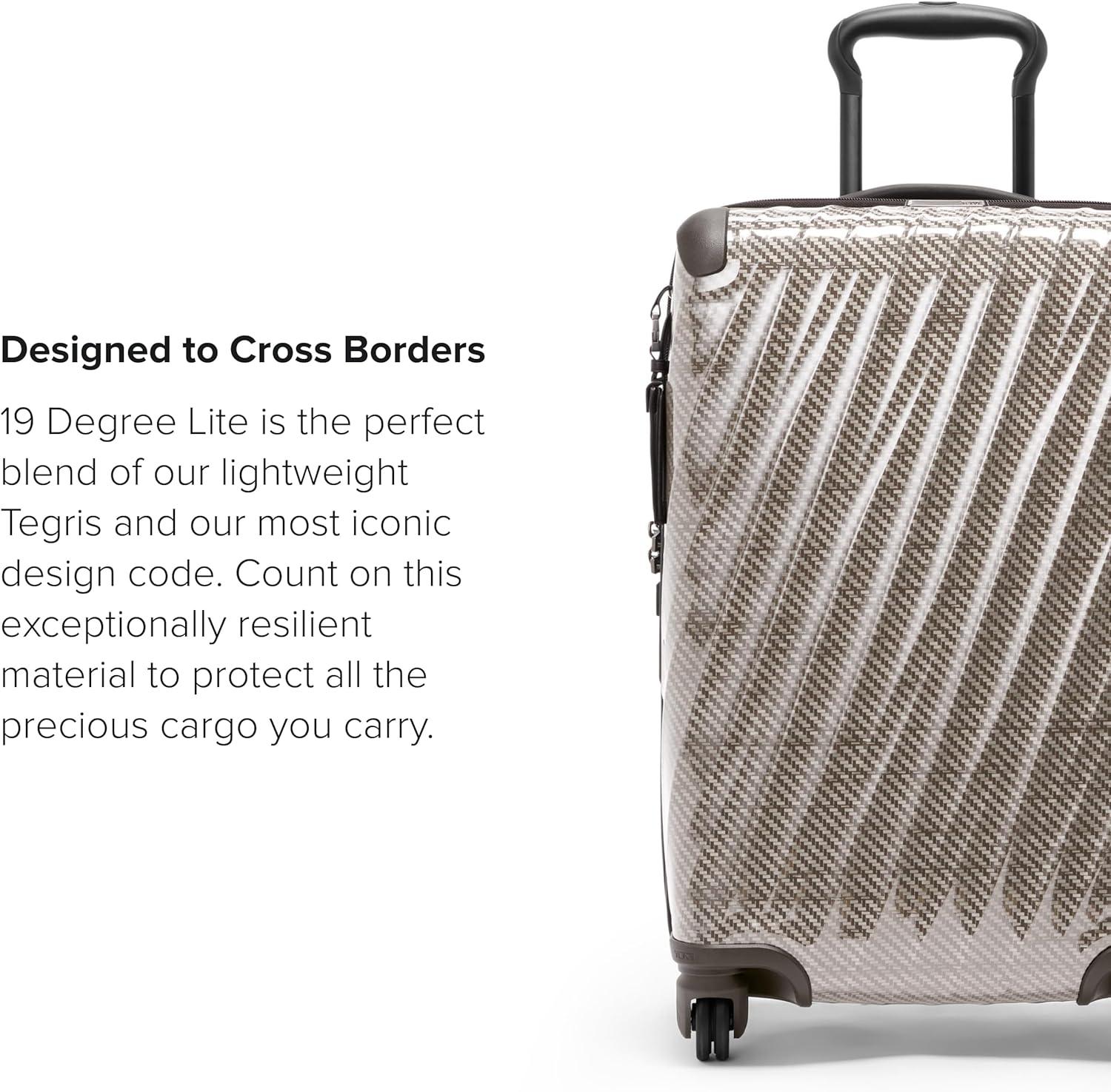 imageTUMI 19 Degree Lite 4 Wheel Luggage Lightweight and Highly Durable Modern Contour Hard Shell Mens and Womens Suitcase 30 Extended Trip Packing Case Washed YellowTitanium Grey