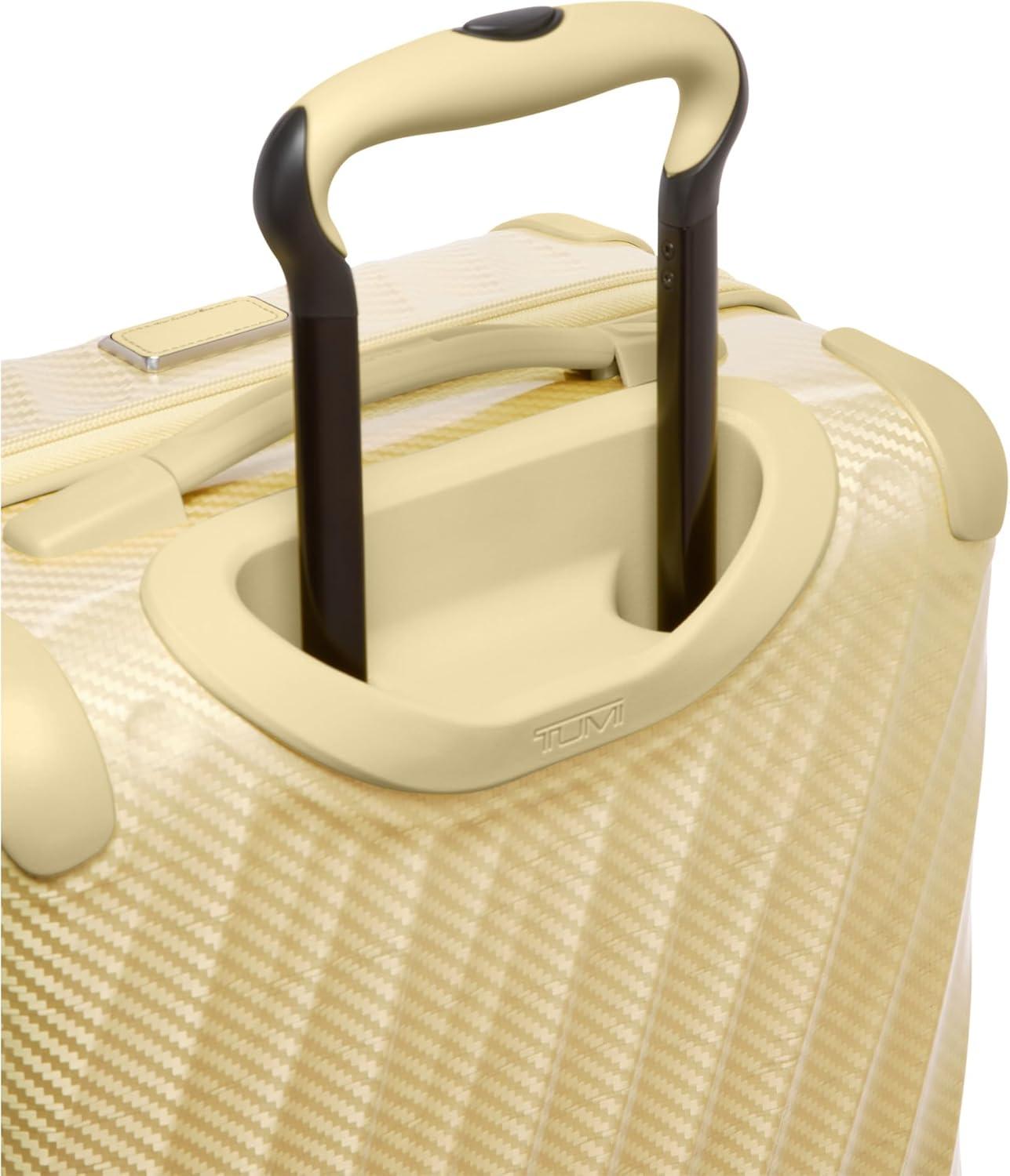 imageTUMI 19 Degree Lite 4 Wheel Luggage Lightweight and Highly Durable Modern Contour Hard Shell Mens and Womens Suitcase 30 Extended Trip Packing Case Washed YellowWASHED YELLOW