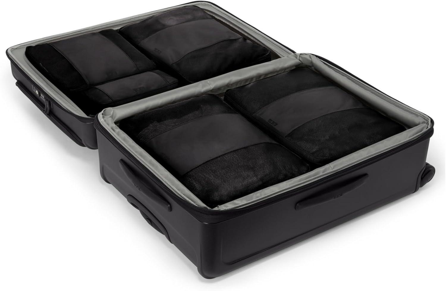 imageTUMI Alpha Extended Trip Expandable 4Wheeled Packing Case Hybrid Softside and Hardside Checked Bag BlackBLACK