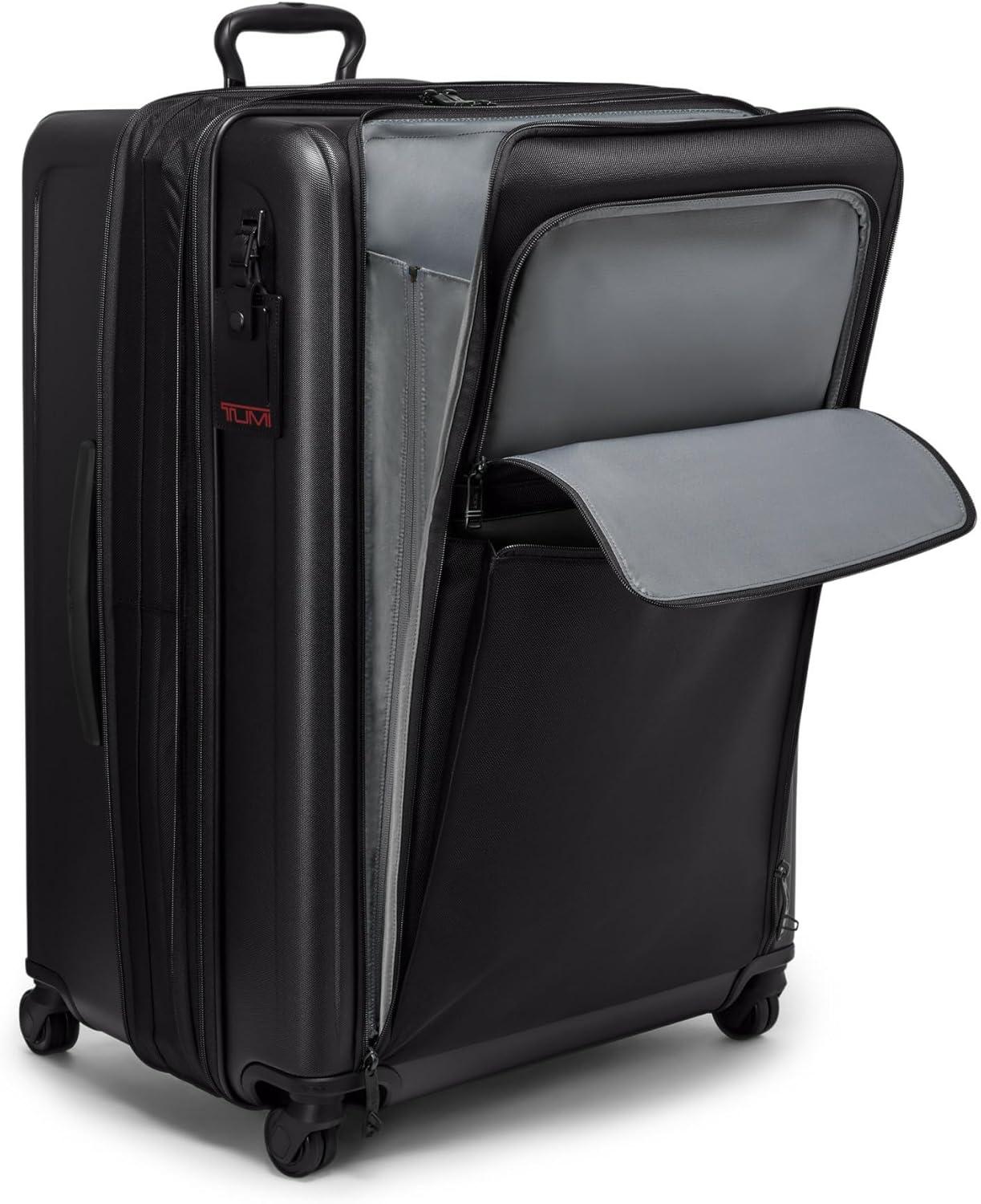 imageTUMI Alpha Extended Trip Expandable 4Wheeled Packing Case Hybrid Softside and Hardside Checked Bag BlackBLACK