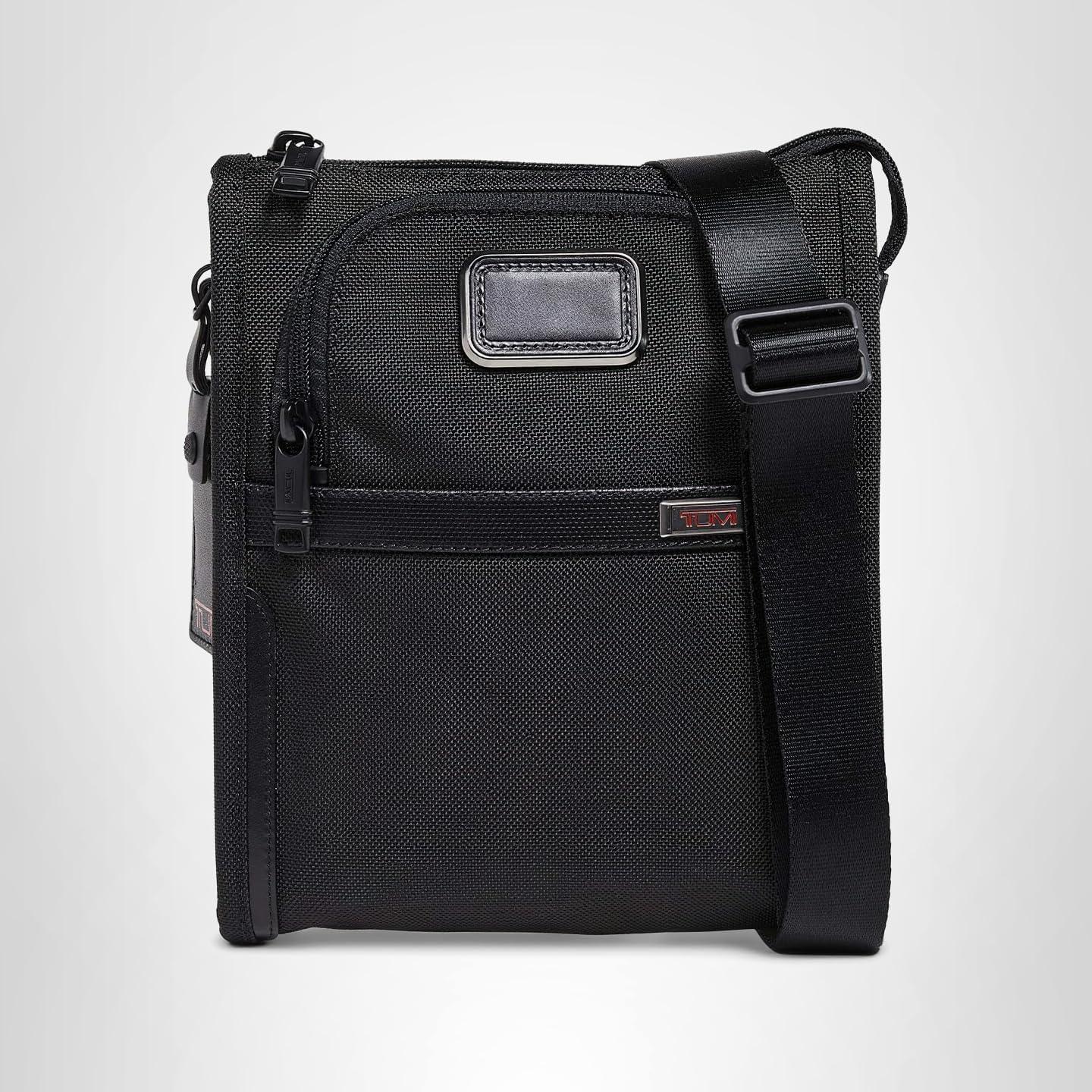 imageTUMI Alpha Pocket Bag Small Travel Crossbody Bag Shoulder Bag for Men amp WomenBlack 1