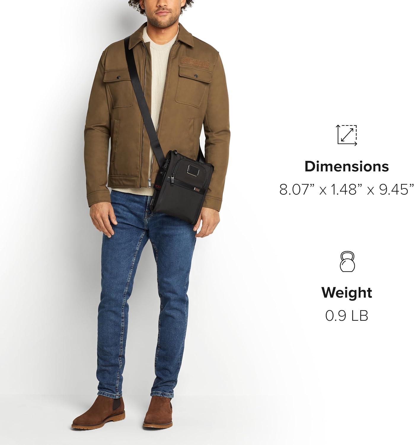 imageTUMI Alpha Pocket Bag Small Travel Crossbody Bag Shoulder Bag for Men amp WomenBlack 1