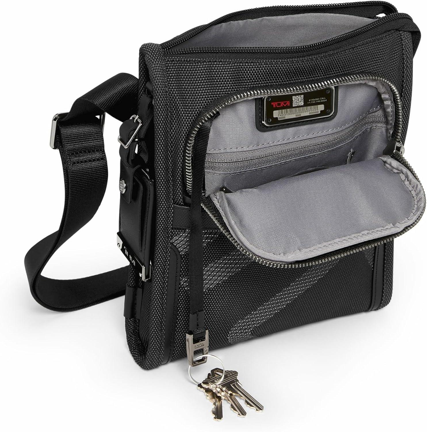 imageTUMI Alpha Pocket Bag Small Travel Crossbody Bag Shoulder Bag for Men amp WomenReflective Tumi Jacquard