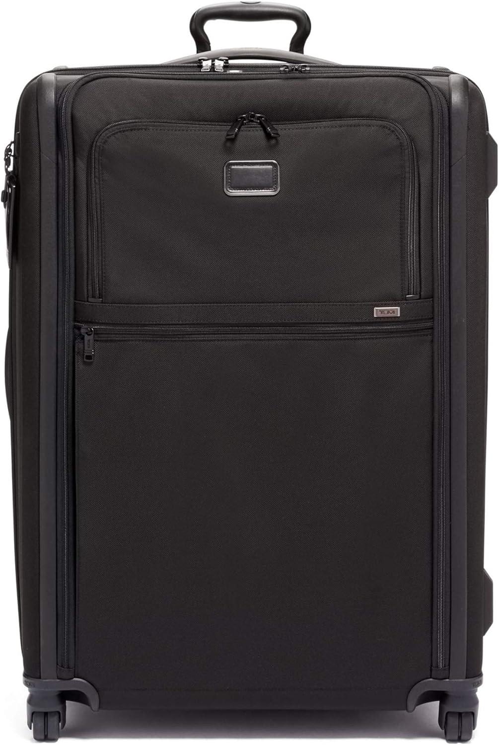 imageTUMI Alpha XLarge Dual Access Expandable 4Wheeled Checked Luggage Zipper Expansion Durable Ballistic Nylon Extra Large Capacity Suitcase with TSA Lock Dark BlackDark Black