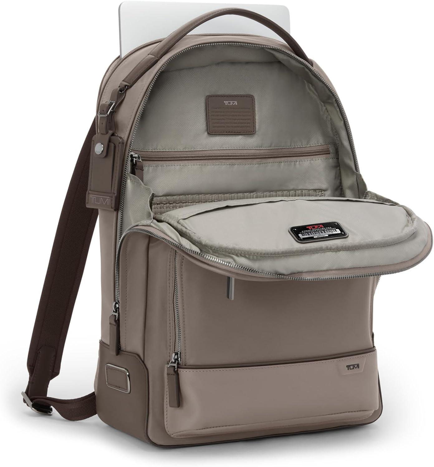 imageTUMI Harrison Warren Backpack 15Inch Laptop Backpack Stylish Womens amp Mens Backpack for Travel amp Business Burnished WineTaupe Driftwood