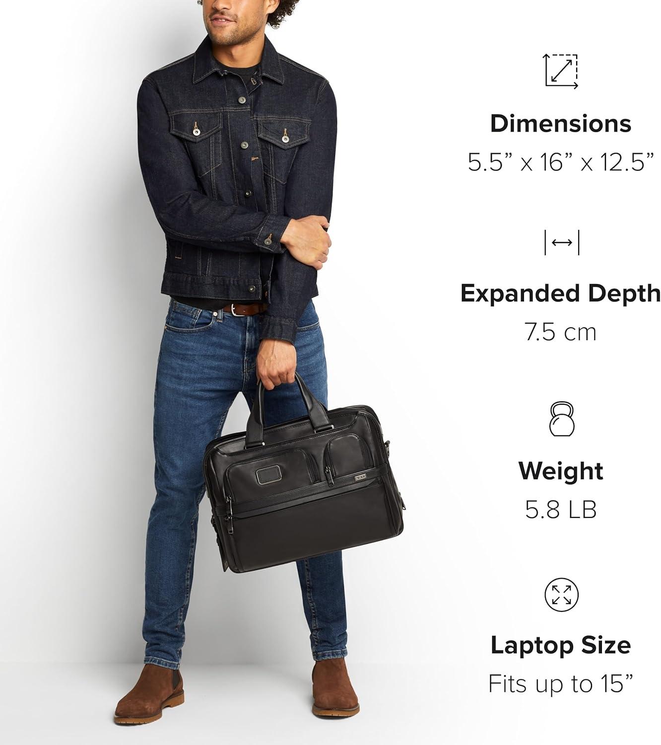 imageTUMI Mens ContemporaryBlack Leather