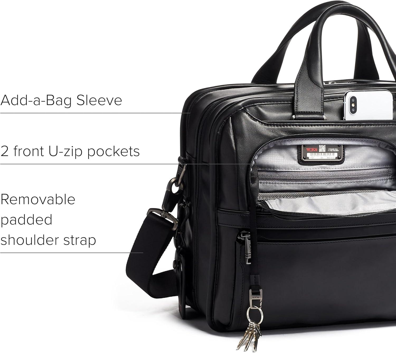 imageTUMI Mens ContemporaryBlack Leather