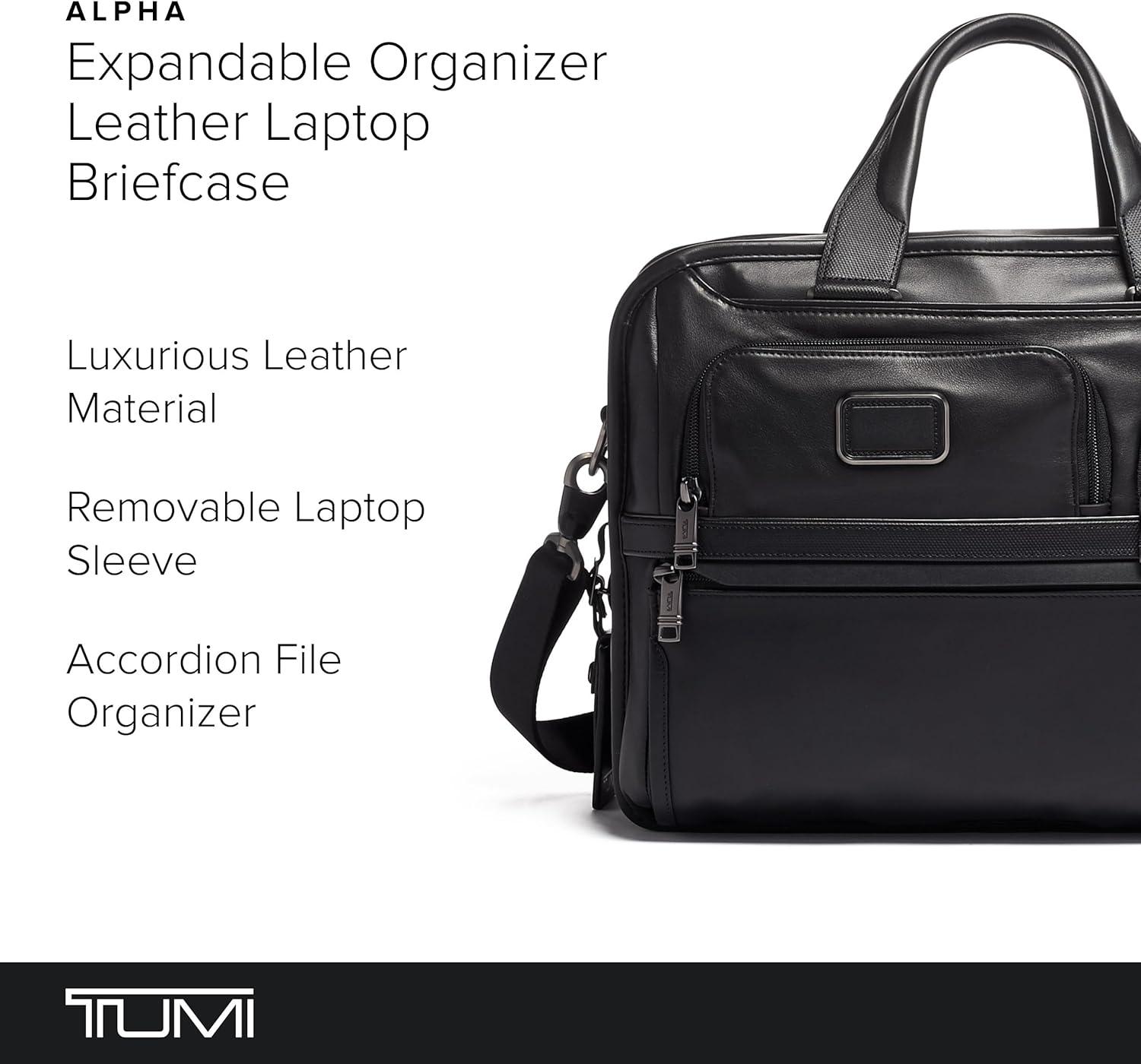 imageTUMI Mens ContemporaryBlack Leather