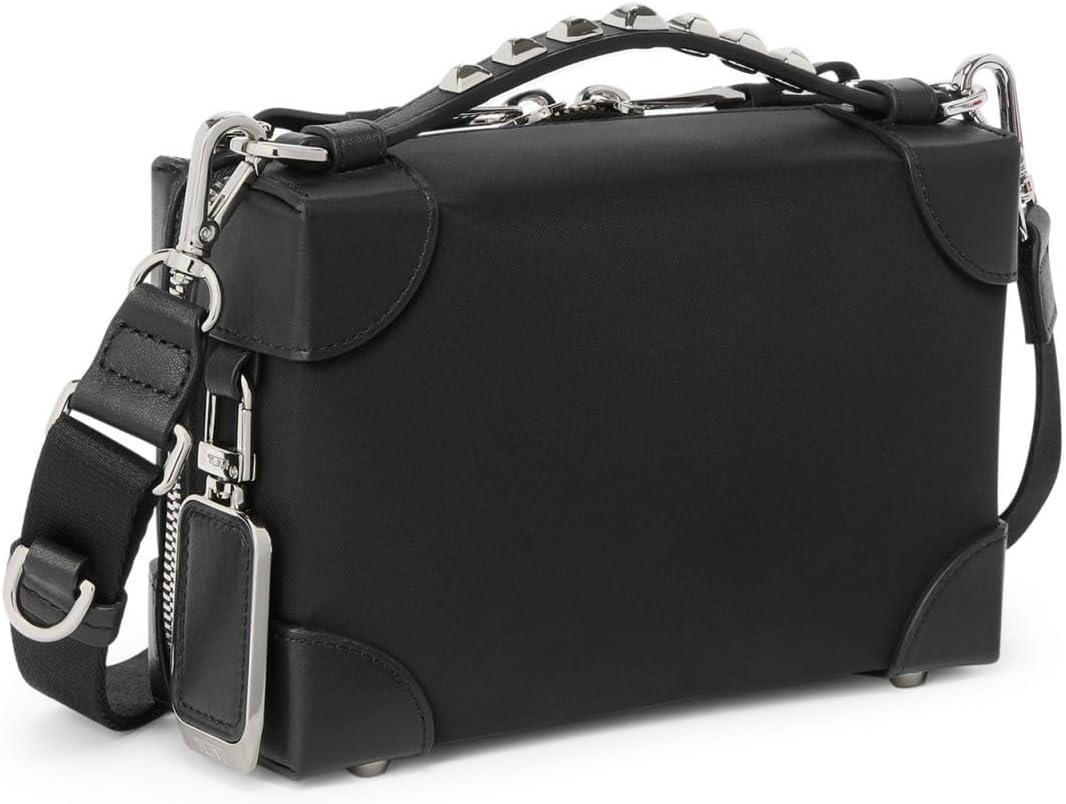 imageTUMI womens Small Soft Trunk CrossbodyBlack Studded
