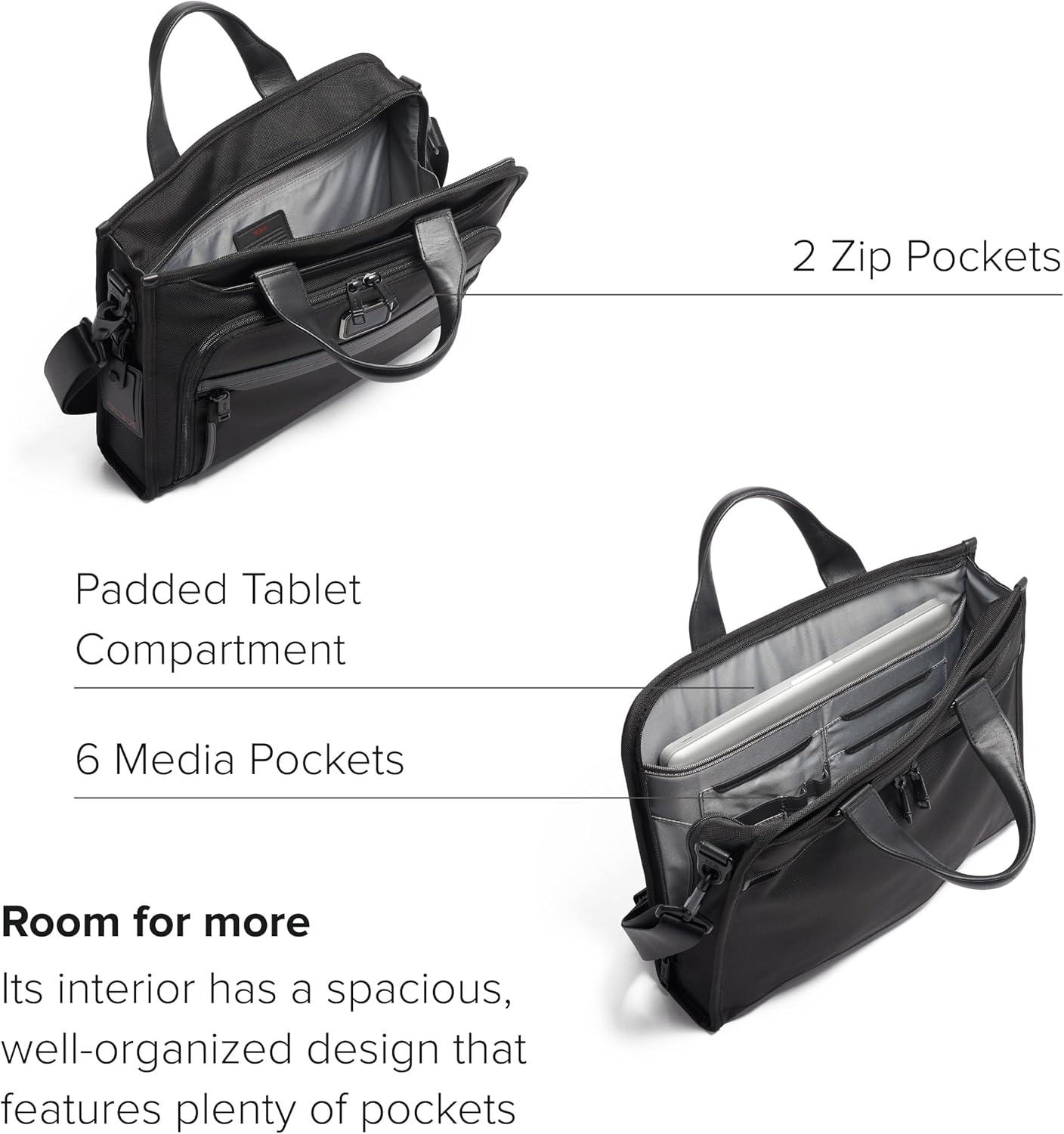 imageTumi 02603110 Mens Slim Deluxe Portfolio Official Product Navy navy One SizeBlack