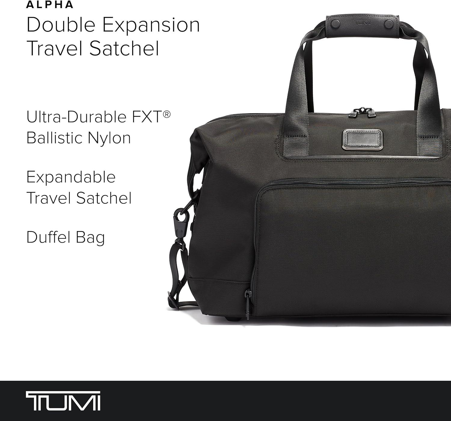 imageTumi Alpha 3 Double Expansion Travel Satchel Official Product 11 gal 31 L 0 cm 62 lbs 29 kg Black One Size