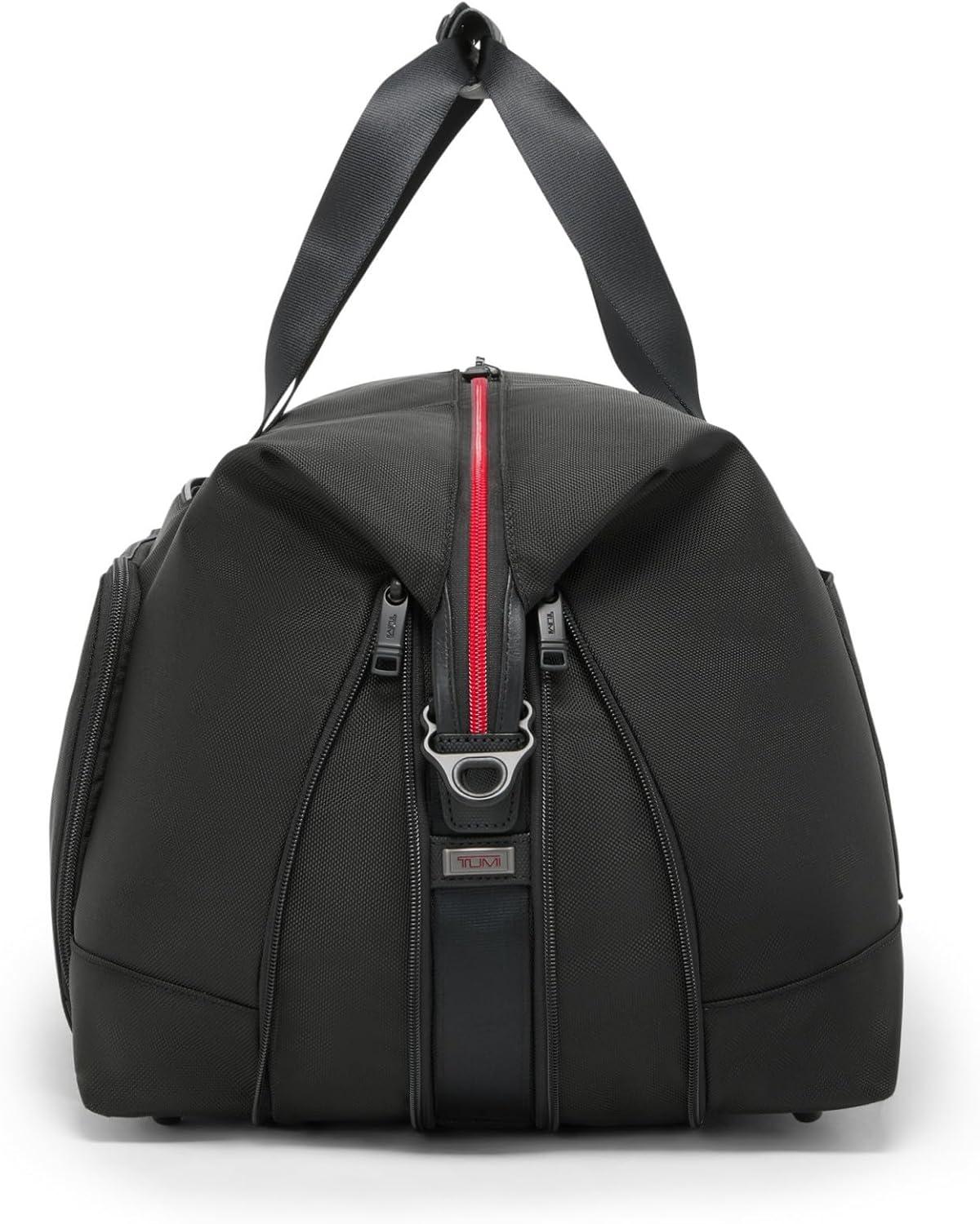 imageTumi Mens Double Expansion Satchel BlackRed One Size