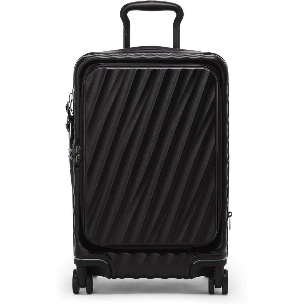 imageTUMI  19 Degree Front Access  4 Wheeled Expandable CarryOn  Black TextureBLACK TEXTURE