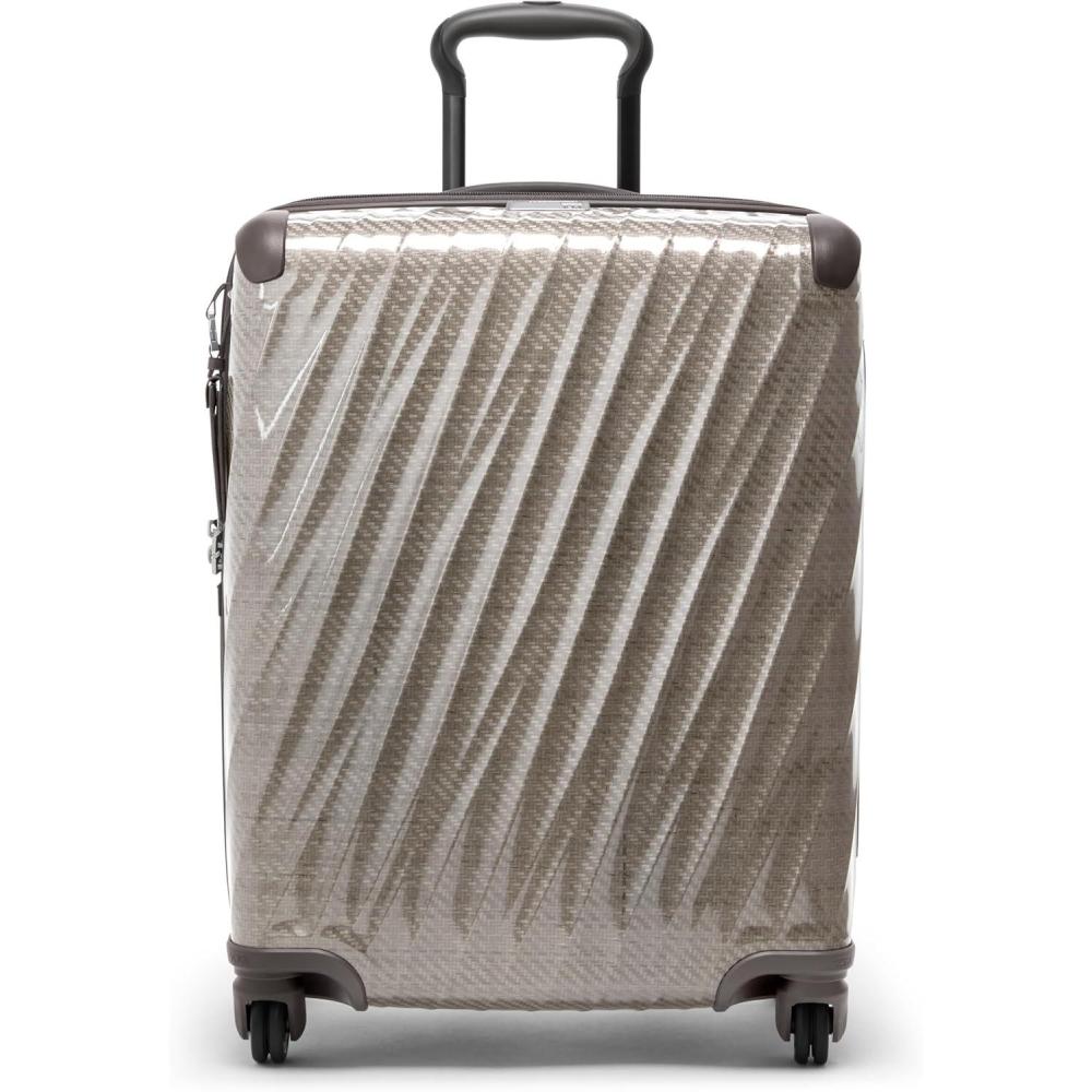 imageTUMI  19 Degree Lite 4 Wheel Luggage  Lightweight and Highly Durable Modern Contour Hard Shell Mens and Womens Suitcase  30 Extended Trip Packing Case Washed YellowTitanium Grey