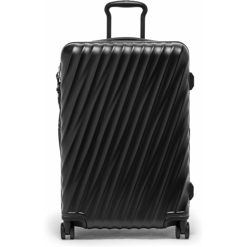 imageTUMI  19 Degree Medium Checked Luggage 4 Wheeled Packing Case  Hard Shell Suitcase  260 X 175 X 100  NavyTextured Black