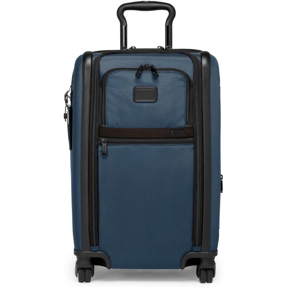imageTUMI  Alpha Dual Access Expandable 4Wheeled CarryOn Luggage  Zipper Expansion Nylon Lightweight Suitcase  TSA LockNavy
