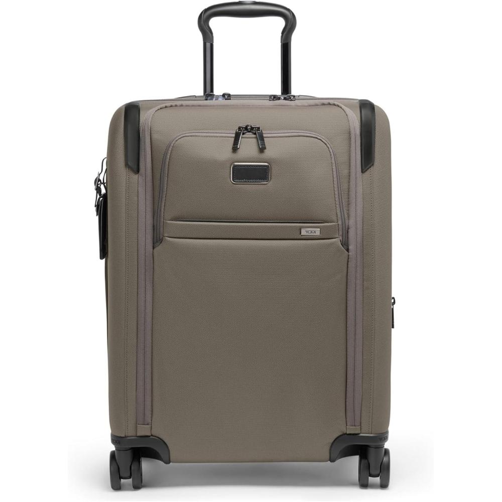 imageTUMI  Alpha Large Dual Access Expandable 4Wheeled CarryOn Luggage  Zipper Expansion Nylon Lightweight Suitcase TSA LockGrey Alloy