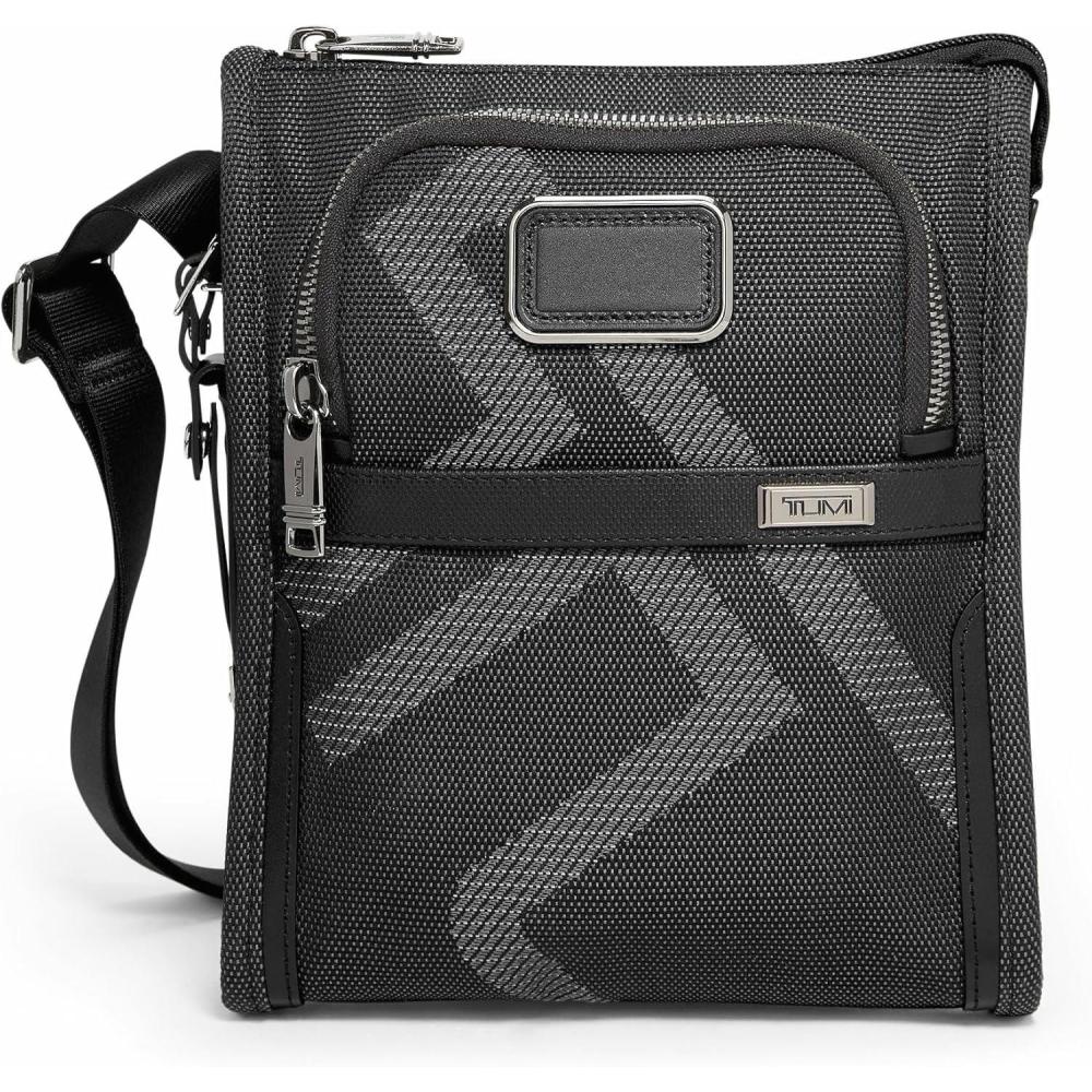 imageTUMI  Alpha Pocket Bag  Small Travel Crossbody Bag  Shoulder Bag for Men amp WomenReflective Tumi Jacquard