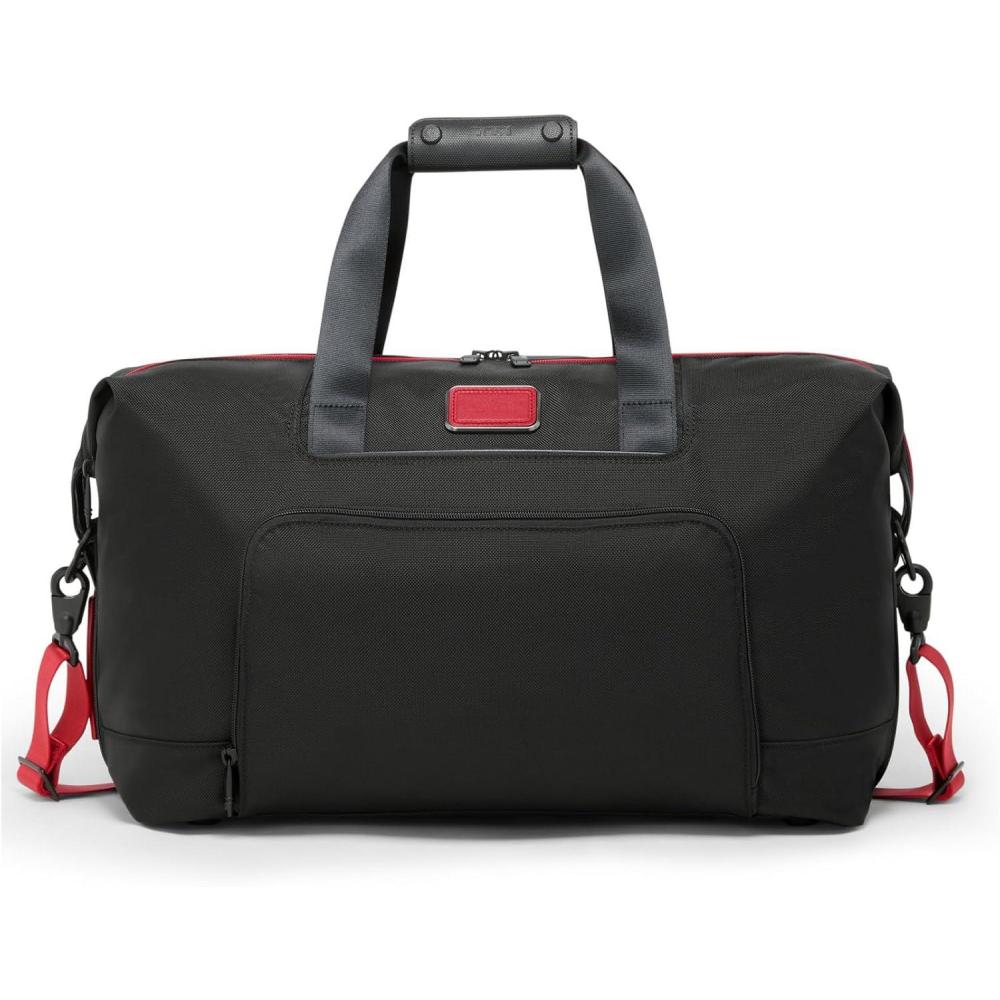 imageTumi Mens Double Expansion Satchel BlackRed One Size